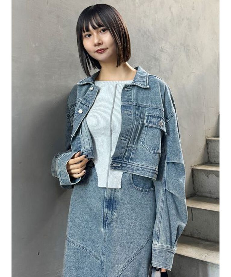 MURUA「ショートデニムジャケット【セット販売対象】」|デニムジャケット|