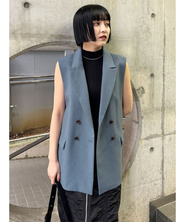 MURUA「バックベルトテーラードジレ【セット販売対象】」|ベスト・ジレ|