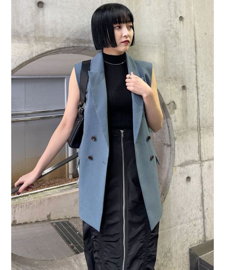 MURUA「バックベルトテーラードジレ【セット販売対象】」|ベスト・ジレ|