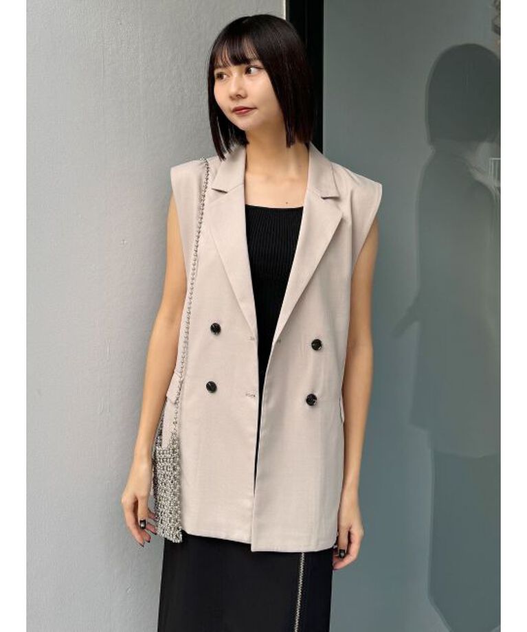 MURUA「バックベルトテーラードジレ【セット販売対象】」|ベスト・ジレ|