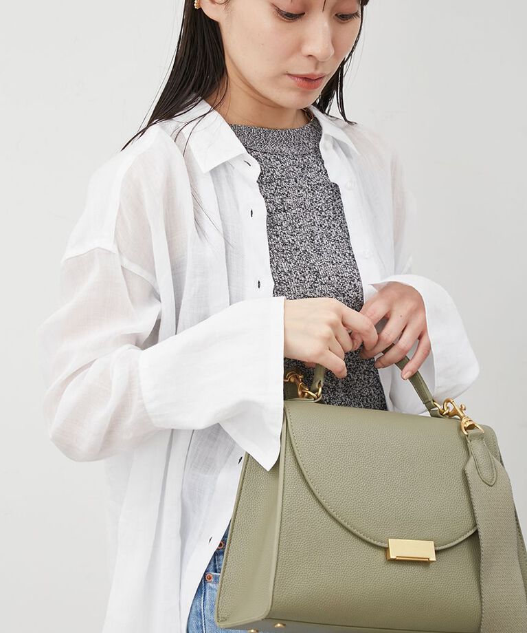 Mila Owen「【WEB限定カラー】キャンバスショルダー付きメタルバッグ」|ショルダー・メッセンジャー|