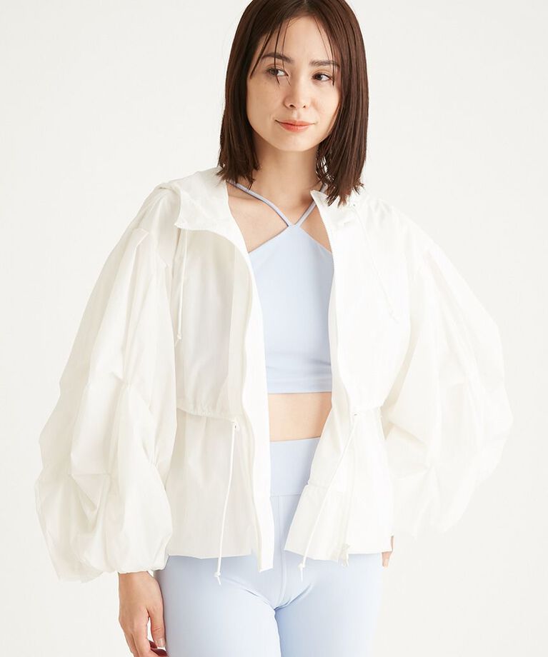 emmi atelier「【IPSA/emmi】袖タックボリュームブルゾン」|ブルゾン・スタジャン|