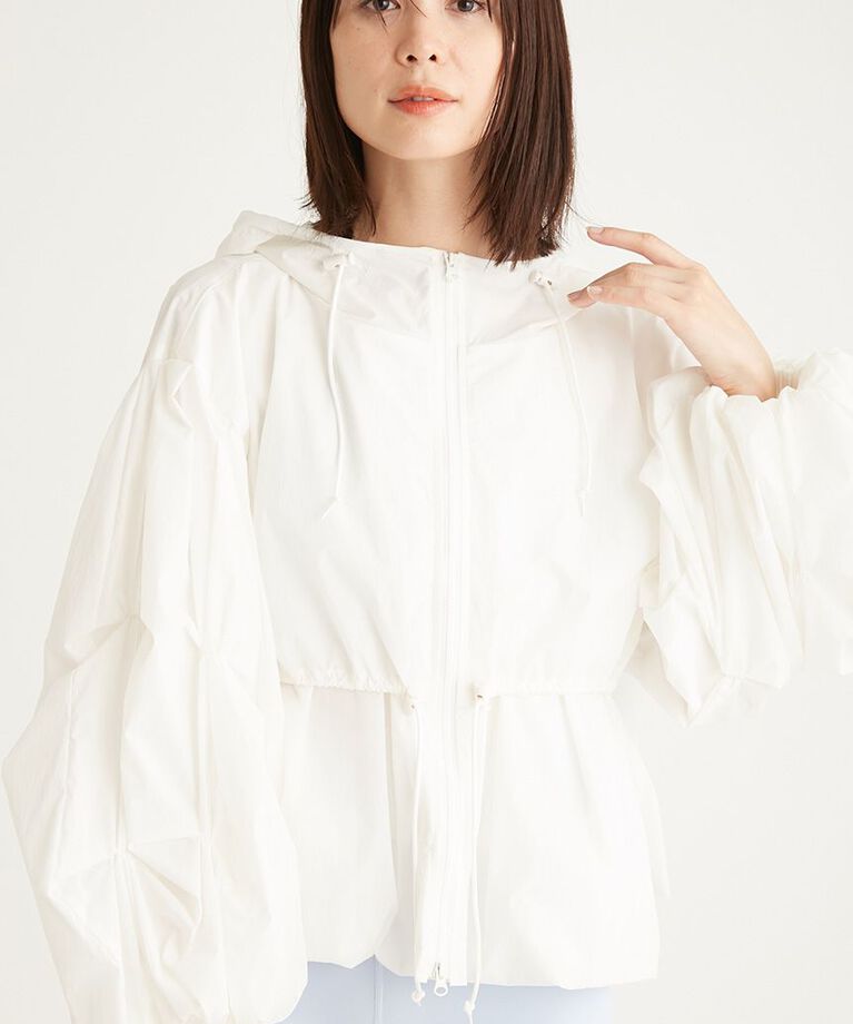emmi atelier「【IPSA/emmi】袖タックボリュームブルゾン」|ブルゾン・スタジャン|