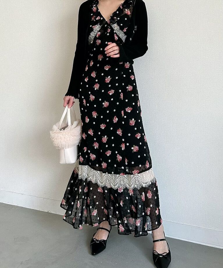 LILY BROWN「【WEB限定カラー】【LILY BROWN × ANNA SUI】バタフライカーディガン」|カーディガン|