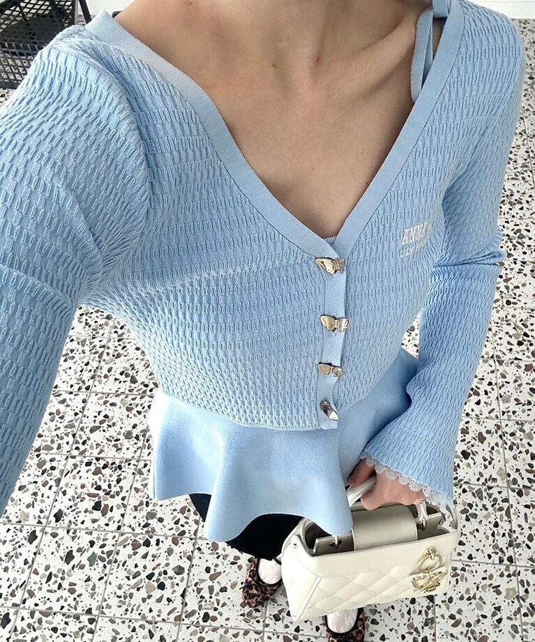 LILY BROWN「【WEB限定カラー】【LILY BROWN × ANNA SUI】バタフライカーディガン」|カーディガン|