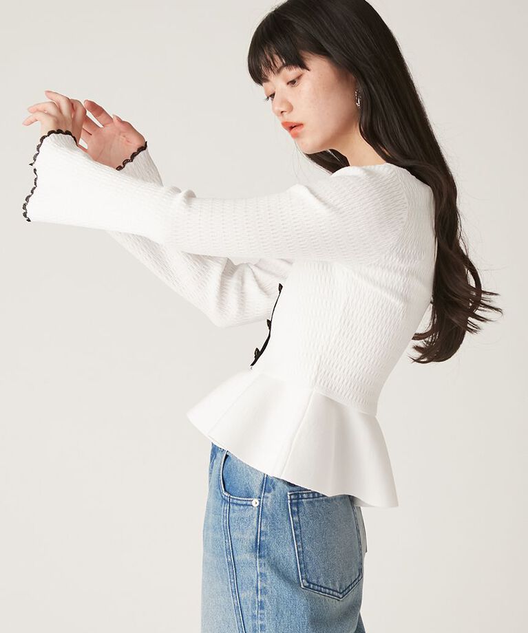 LILY BROWN「【WEB限定カラー】【LILY BROWN × ANNA SUI】バタフライカーディガン」|カーディガン|