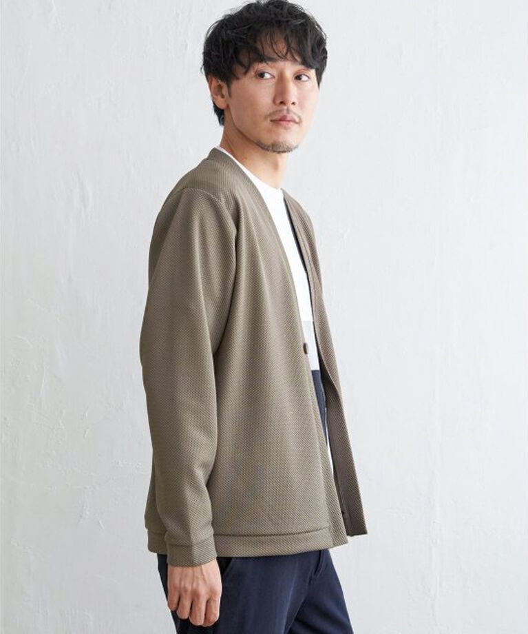 ikka「パイナップルワンボタンカーデ」|カーディガン|