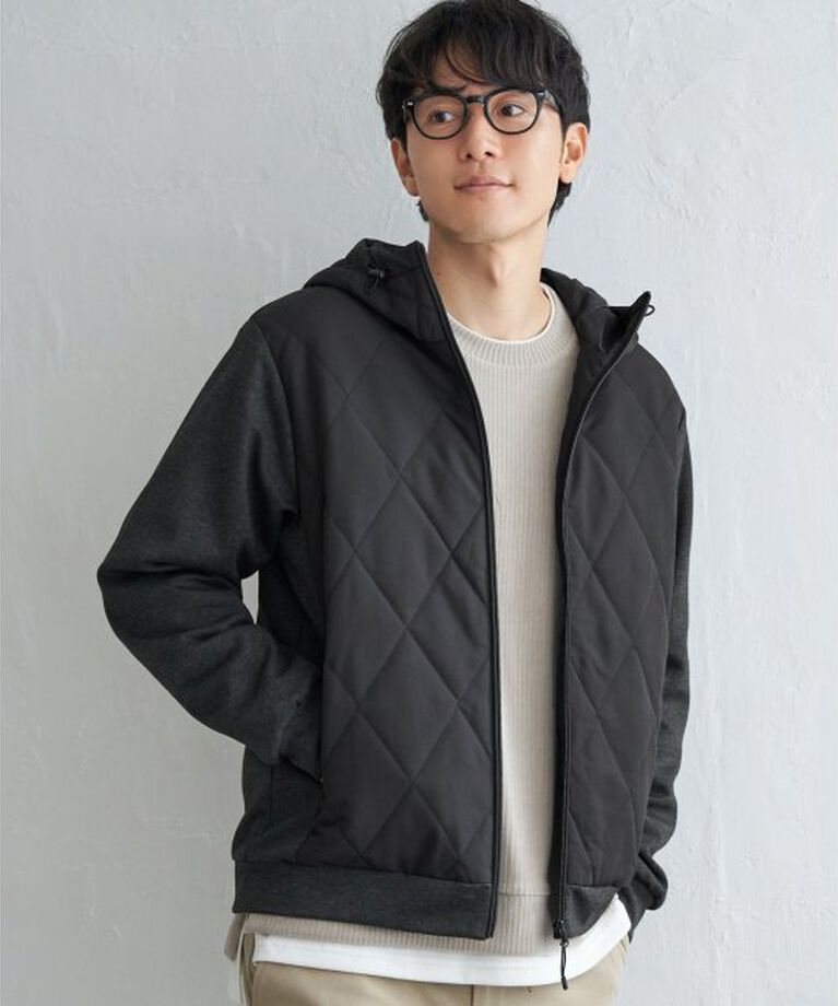 ikka「sorona(R)コンビ中綿パーカー」|ブルゾン・スタジャン|