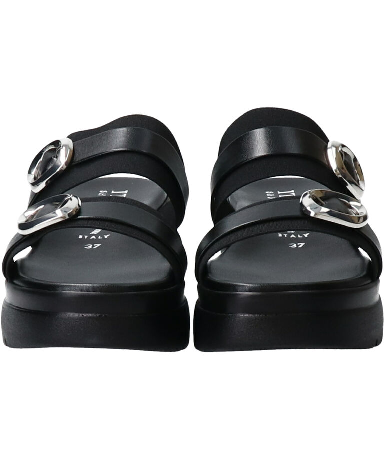 IMPORT SELECT「【ITALIAN SHOEMAKERS】厚底ダブルベルトミュールサンダル」|サンダル|