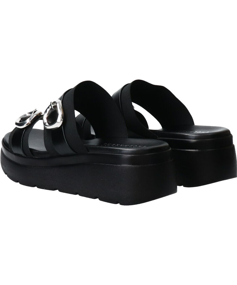 IMPORT SELECT「【ITALIAN SHOEMAKERS】厚底ダブルベルトミュールサンダル」|サンダル|