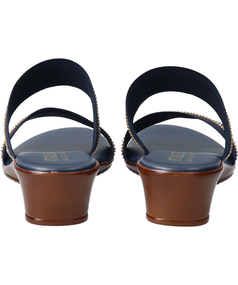 IMPORT SELECT「【ITALIAN SHOEMAKERS】ラインストーン2本ベルトミュールサンダル」|サンダル|