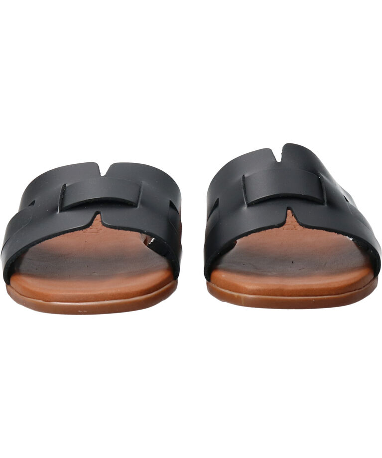 IMPORT SELECT「【Oh my Sandals】スクエアトウフラットレザーサンダル」|サンダル|