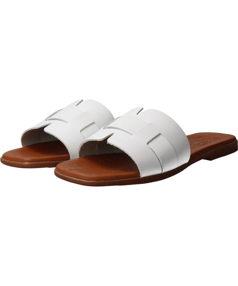 IMPORT SELECT「【Oh my Sandals】スクエアトウフラットレザーサンダル」|サンダル|