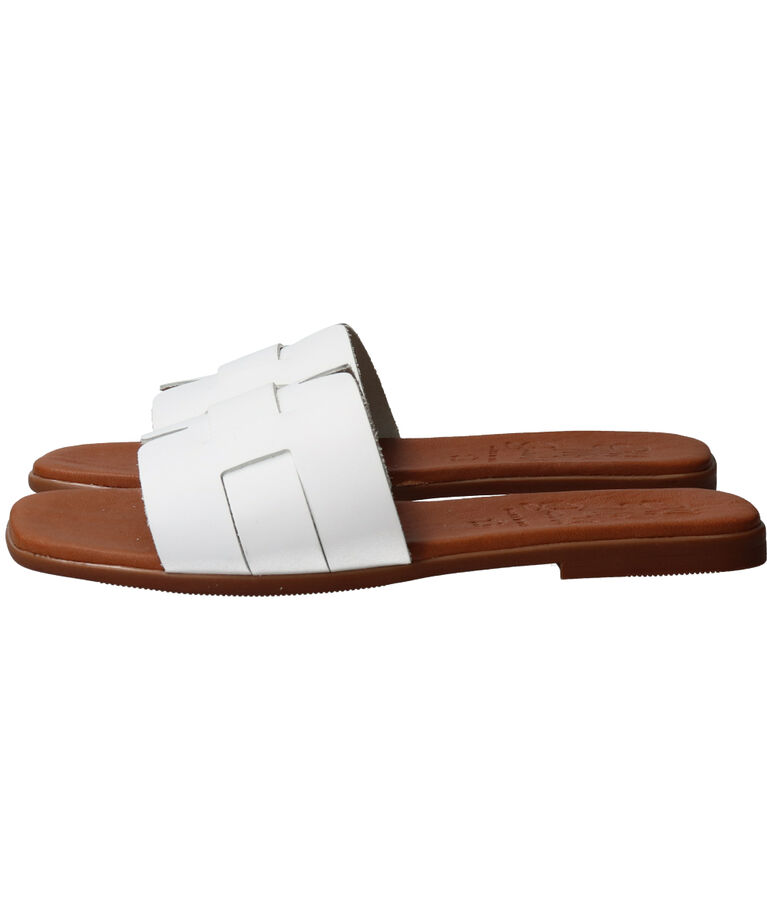IMPORT SELECT「【Oh my Sandals】スクエアトウフラットレザーサンダル」|サンダル|