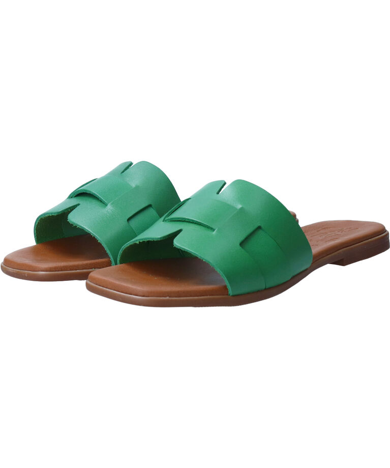 IMPORT SELECT「【Oh my Sandals】スクエアトウフラットレザーサンダル」|サンダル|