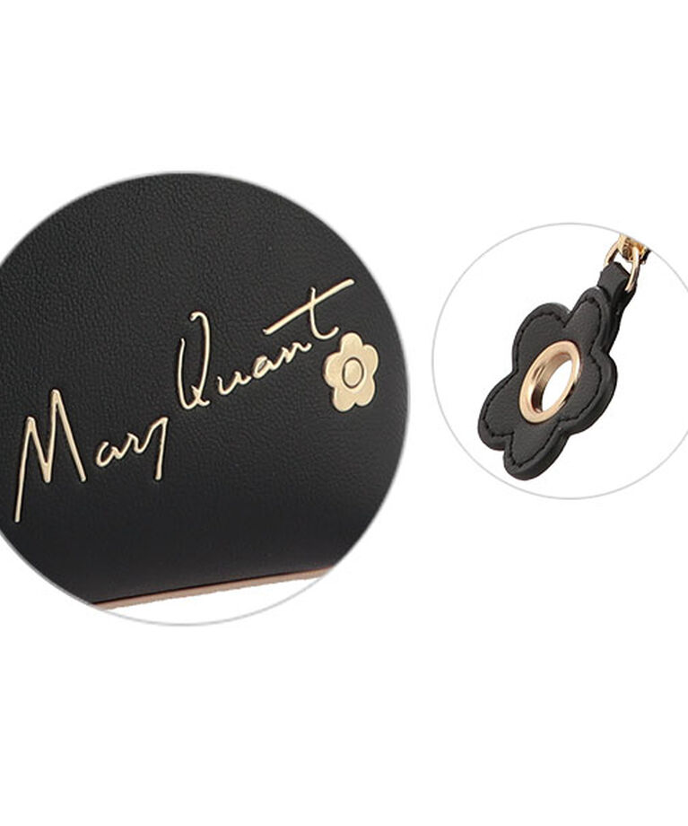 MARY QUANT「フリップサイドデイジー ラウンドポーチL」|ポーチ|