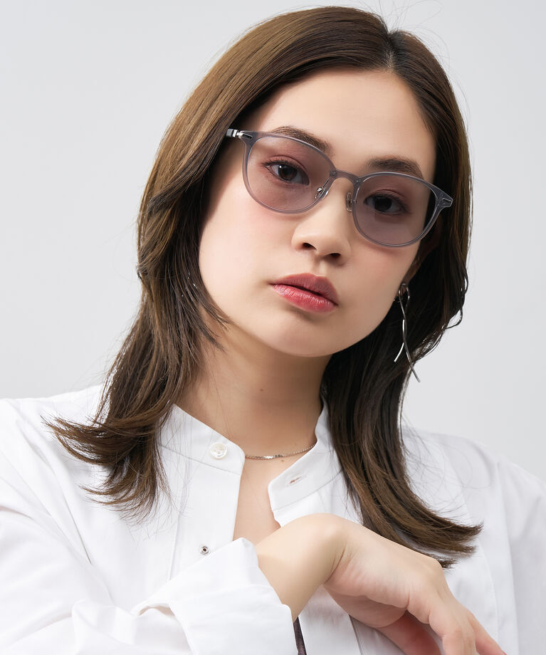  「ボストン型 サングラス | カラーレンズ レザー調 ズレ落ち防止 紫外線防止 UVカット ユニセックス」|サングラス|