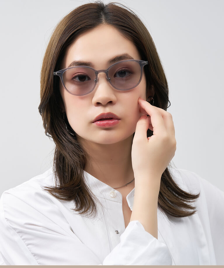  「ボストン型 サングラス | カラーレンズ レザー調 ズレ落ち防止 紫外線防止 UVカット ユニセックス」|サングラス|