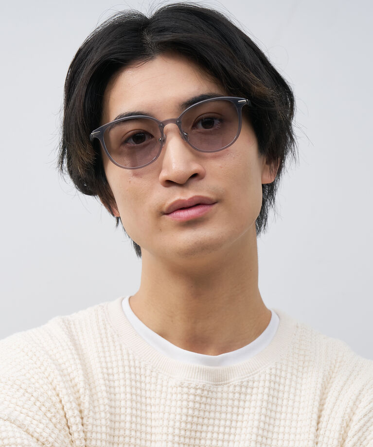  「ボストン型 サングラス | カラーレンズ レザー調 ズレ落ち防止 紫外線防止 UVカット ユニセックス」|サングラス|