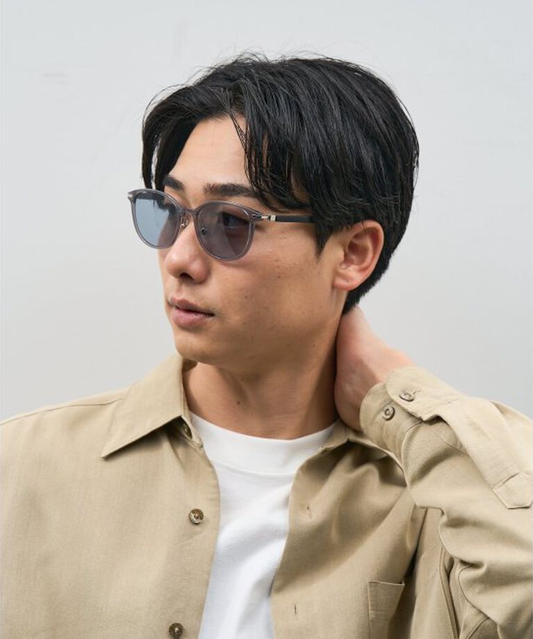  「ボストン型 サングラス | カラーレンズ レザー調 ズレ落ち防止 紫外線防止 UVカット ユニセックス」|サングラス|