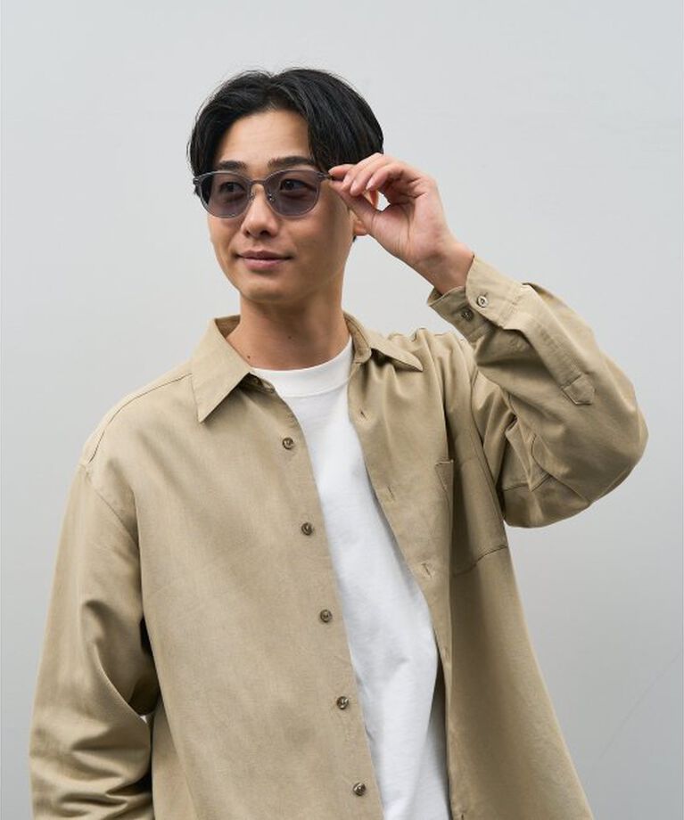  「ボストン型 サングラス | カラーレンズ レザー調 ズレ落ち防止 紫外線防止 UVカット ユニセックス」|サングラス|