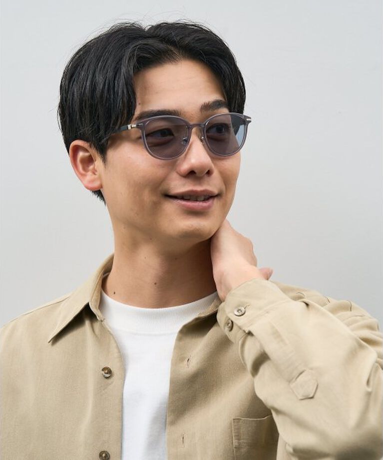  「ボストン型 サングラス | カラーレンズ レザー調 ズレ落ち防止 紫外線防止 UVカット ユニセックス」|サングラス|