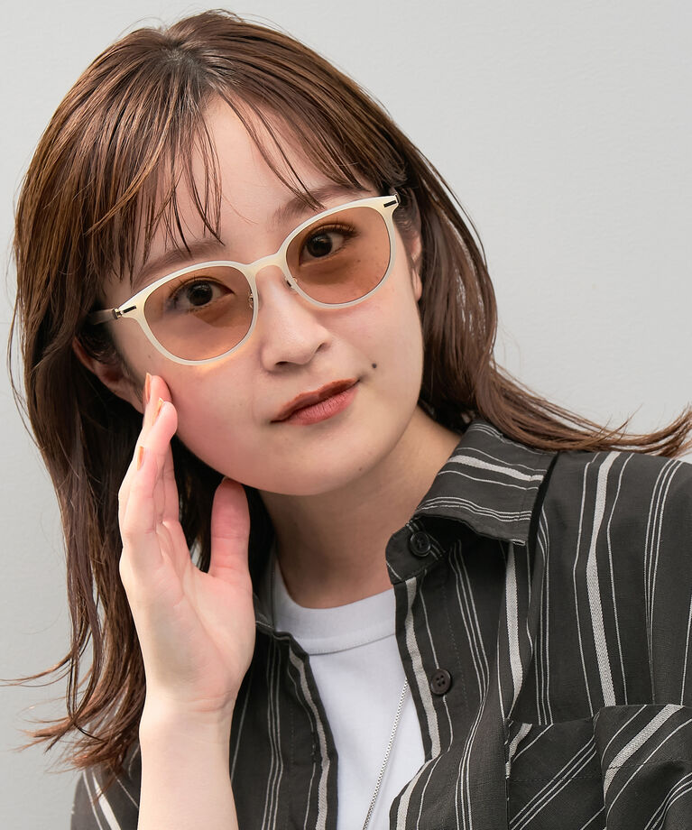  「ボストン型 サングラス | カラーレンズ レザー調 ズレ落ち防止 紫外線防止 UVカット ユニセックス」|サングラス|