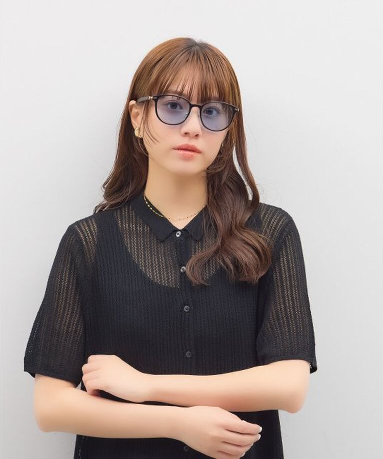  「ボストン型 サングラス | カラーレンズ レザー調 ズレ落ち防止 紫外線防止 UVカット ユニセックス」|サングラス|ブラック系その他1