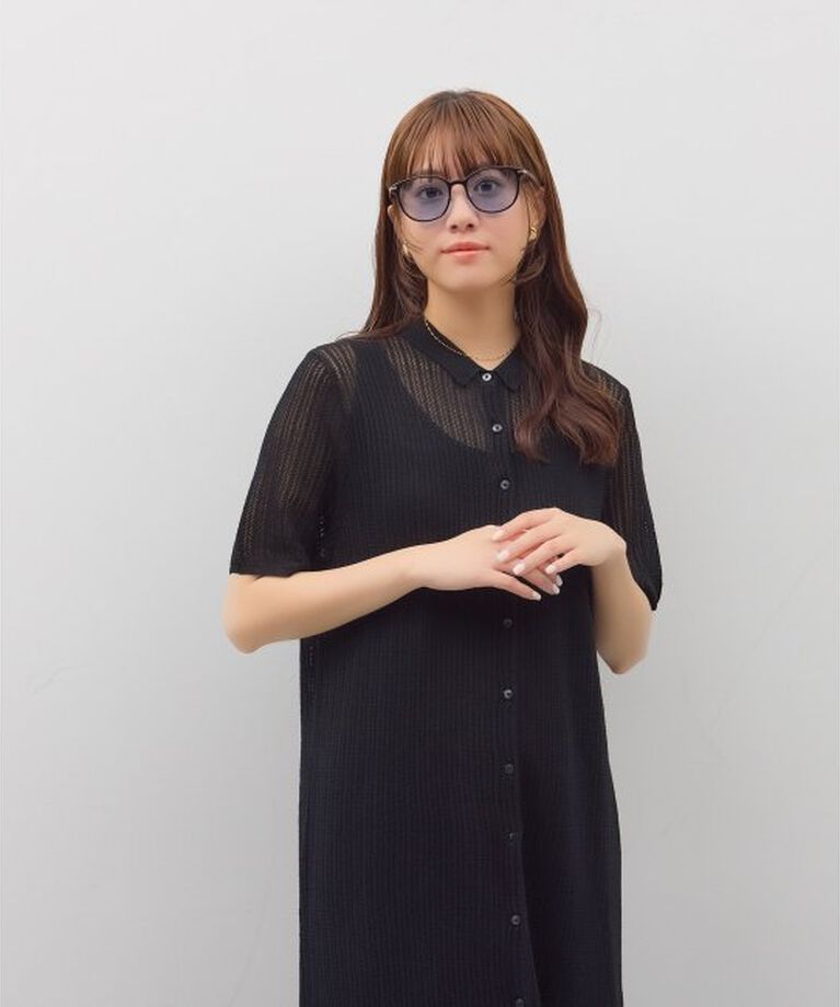 「ボストン型 サングラス | カラーレンズ レザー調 ズレ落ち防止 紫外線防止 UVカット ユニセックス」|サングラス|