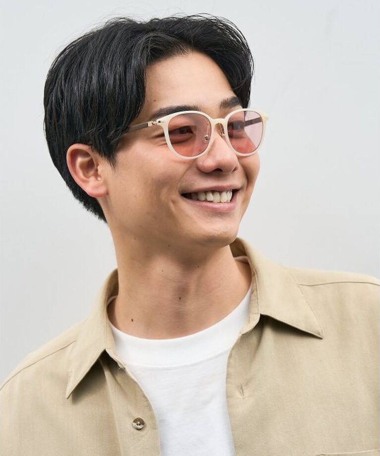 「ボストン型 サングラス | カラーレンズ レザー調 ズレ落ち防止 紫外線防止 UVカット ユニセックス」|サングラス|