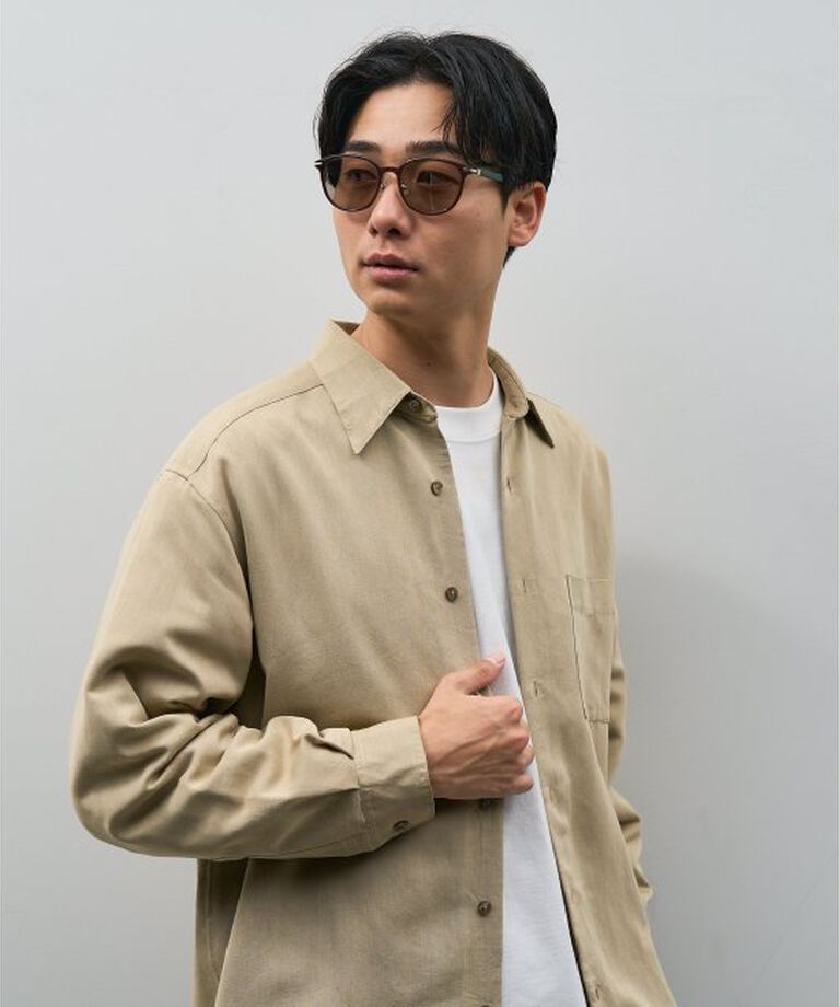  「ボストン型 サングラス | カラーレンズ レザー調 ズレ落ち防止 紫外線防止 UVカット ユニセックス」|サングラス|