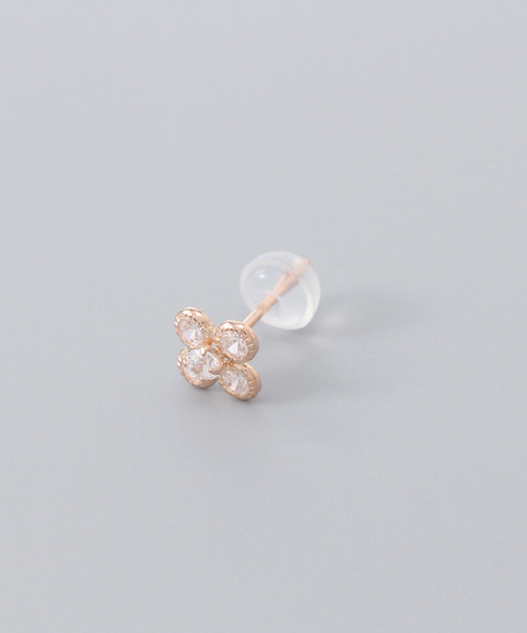 Phoebe「【K10RG】フラワービジューピアス／BOX＆ショッパーつき」|ピアス|