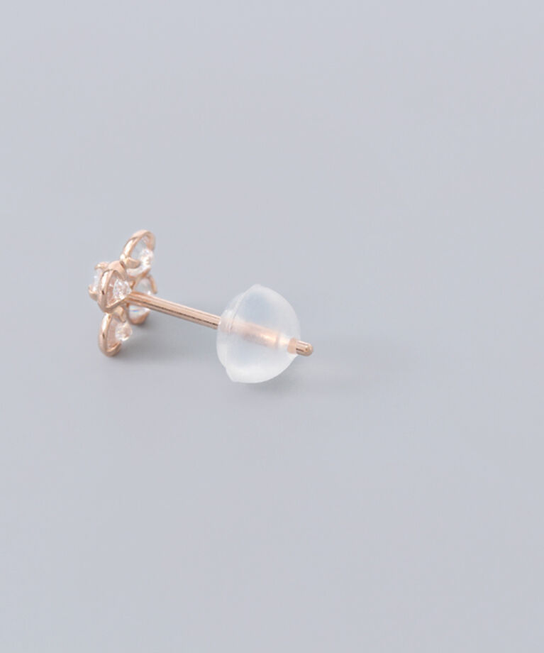 Phoebe「【K10RG】フラワービジューピアス／BOX＆ショッパーつき」|ピアス|