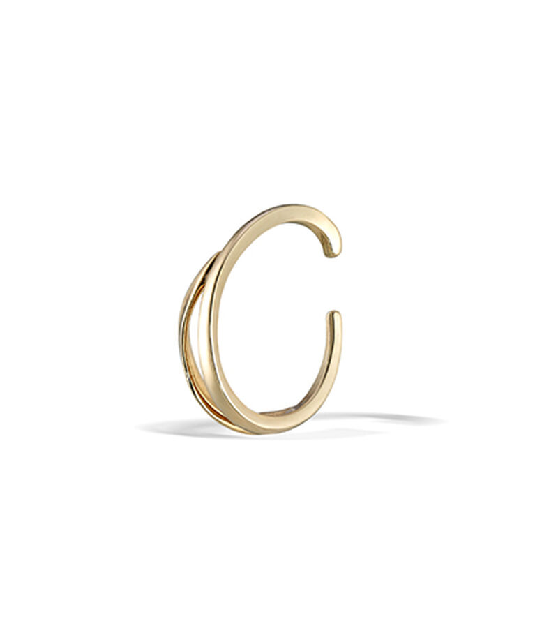 STAR JEWELRY「GOLD WAVE EAR CUFF」|イヤリング|