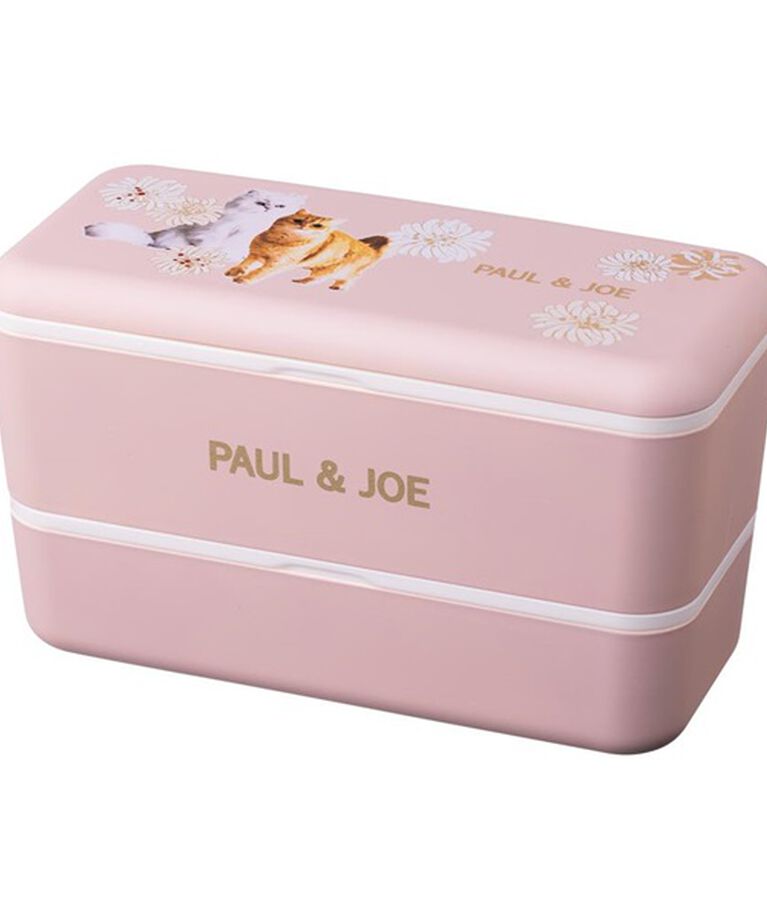 PAUL&JOE「ランチボックス・長方形・２段／ポール＆ジョー・ブレイクタイム」|食器・キッチングッズ|柄１