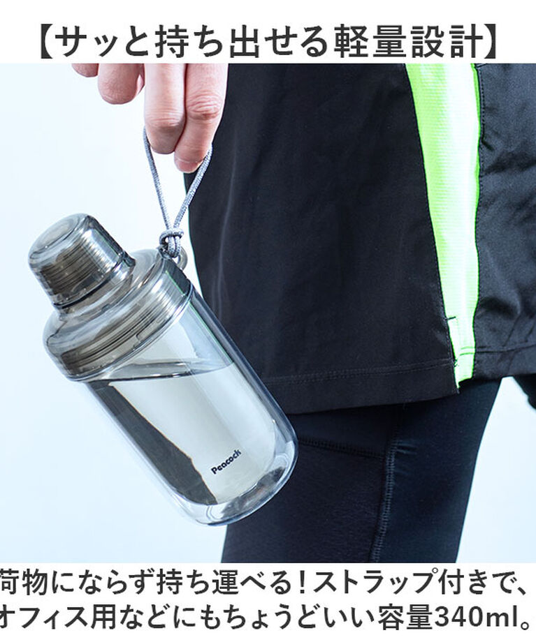 BACKYARD FAMILY「ピーコック Peacock 水筒 PPB-35 通販 クリアボトル キャップタイプ 340ml」|食器・キッチングッズ|