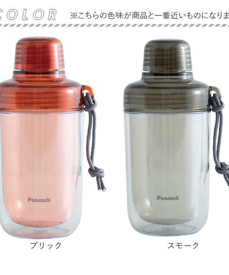 BACKYARD FAMILY「ピーコック Peacock 水筒 PPB-35 通販 クリアボトル キャップタイプ 340ml」|食器・キッチングッズ|