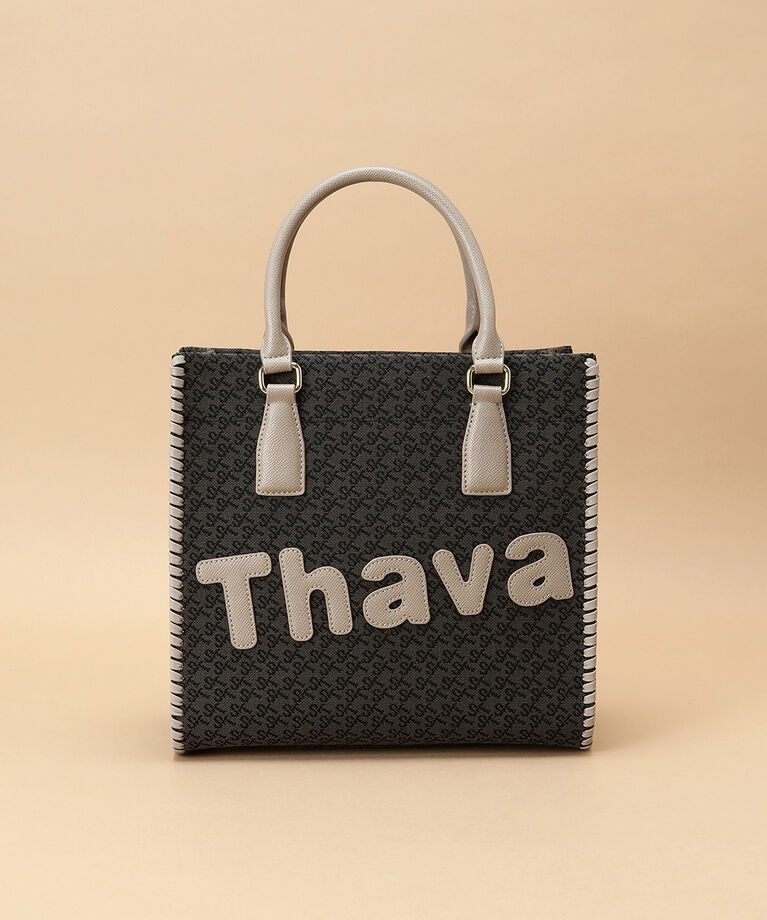 Samantha Thavasa「ST Jacquard サマタバスクエアトートバッグ」|トートバッグ|