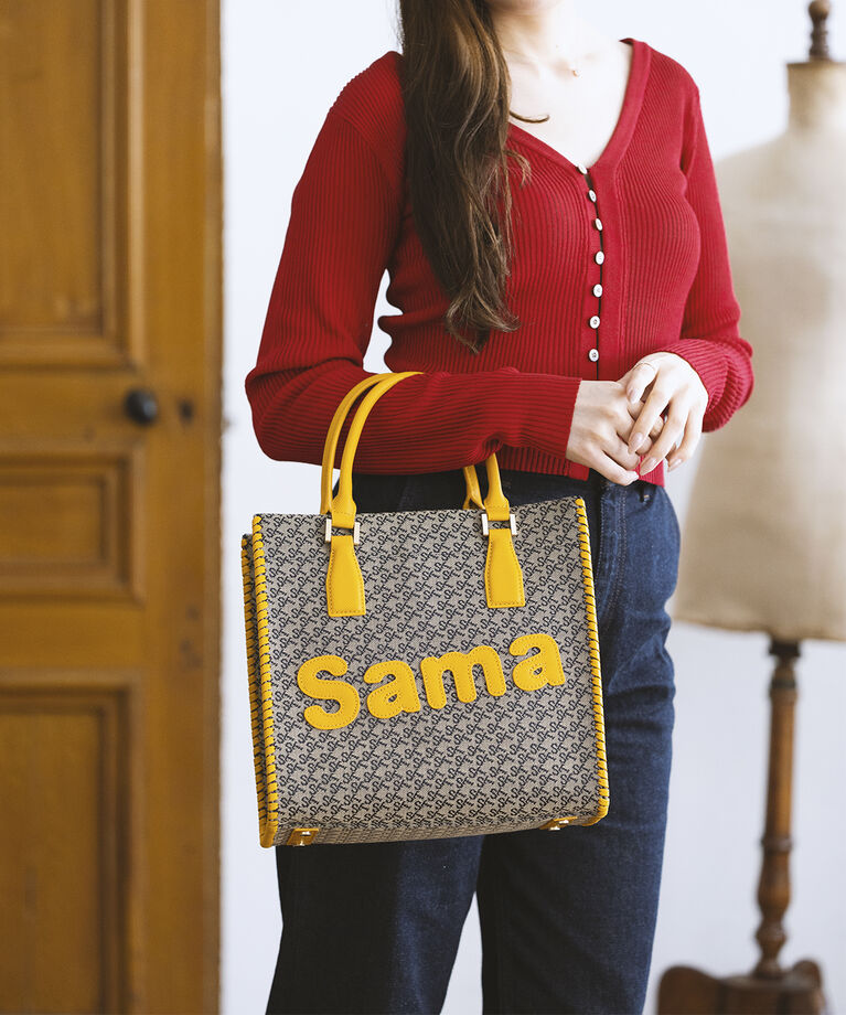 Samantha Thavasa「ST Jacquard サマタバスクエアトートバッグ」|トートバッグ|