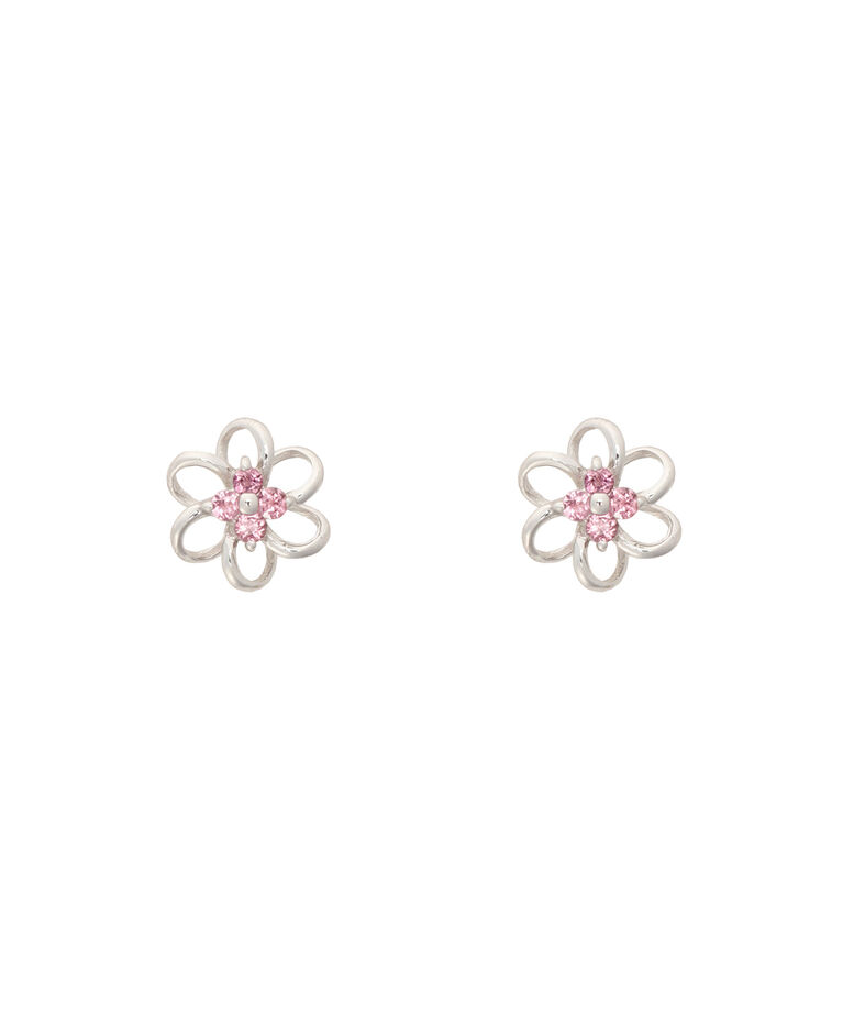 Samantha Tiara「ストーンフラワーピアス」|ピアス|SILVERxK18