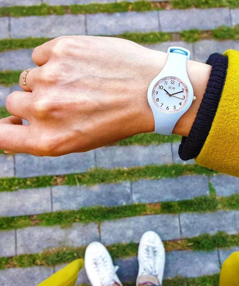 ICE-WATCH「〈ICE-WATCH(ｱｲｽｳｫｯﾁ)〉ICE glam ﾎﾜｲﾄﾛｰｽﾞｺﾞｰﾙﾄﾞ ﾅﾝﾊﾞｰｽﾞ ｴｸｽﾄﾗｽﾓｰﾙ」|腕時計|