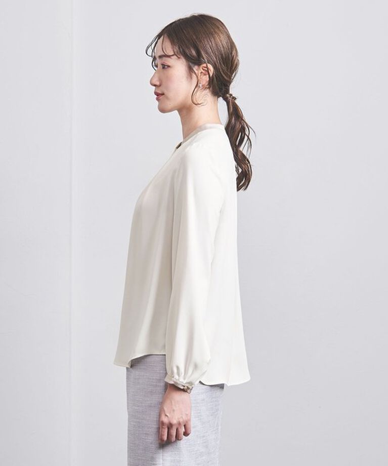 UNITED ARROWS「バイカラー パイピング ブラウス」|シャツ・ブラウス|