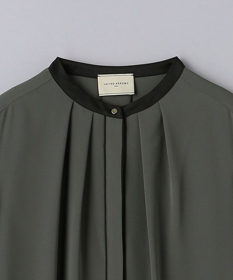 UNITED ARROWS「バイカラー パイピング ブラウス」|シャツ・ブラウス|