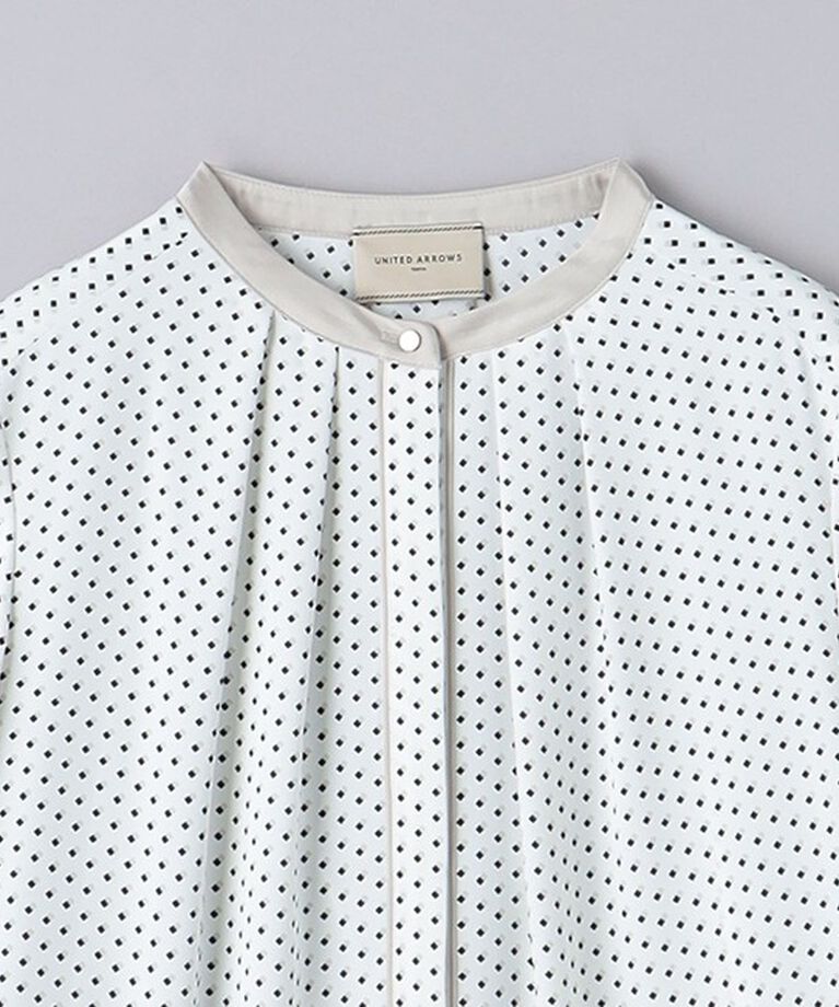 UNITED ARROWS「バイカラー パイピング ブラウス」|シャツ・ブラウス|