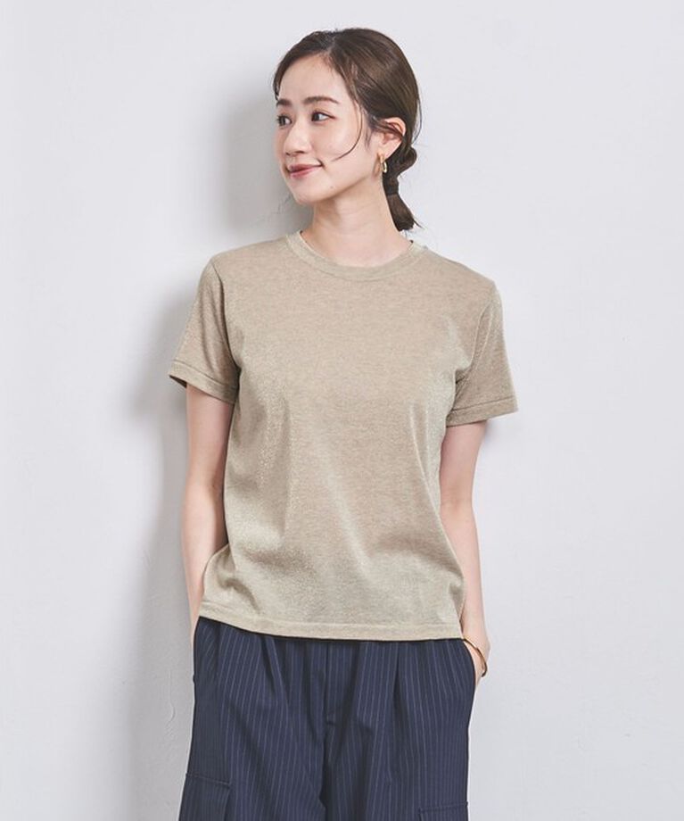 UNITED ARROWS「ラメ Tシャツ」|Tシャツ・カットソー|GOLD