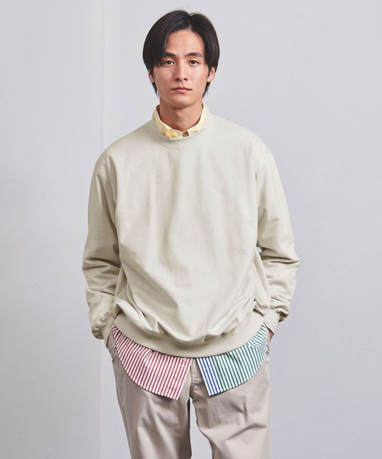 UNITED ARROWS「ピーチスキン クルーネック スウェット」|スウェット・ジャージ|NATURAL