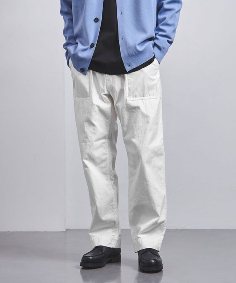 UNITED ARROWS「オーガニックコットン バックサテン ファティーグパンツ」|チノ|