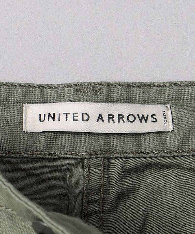 UNITED ARROWS「オーガニックコットン バックサテン ファティーグパンツ」|チノ|