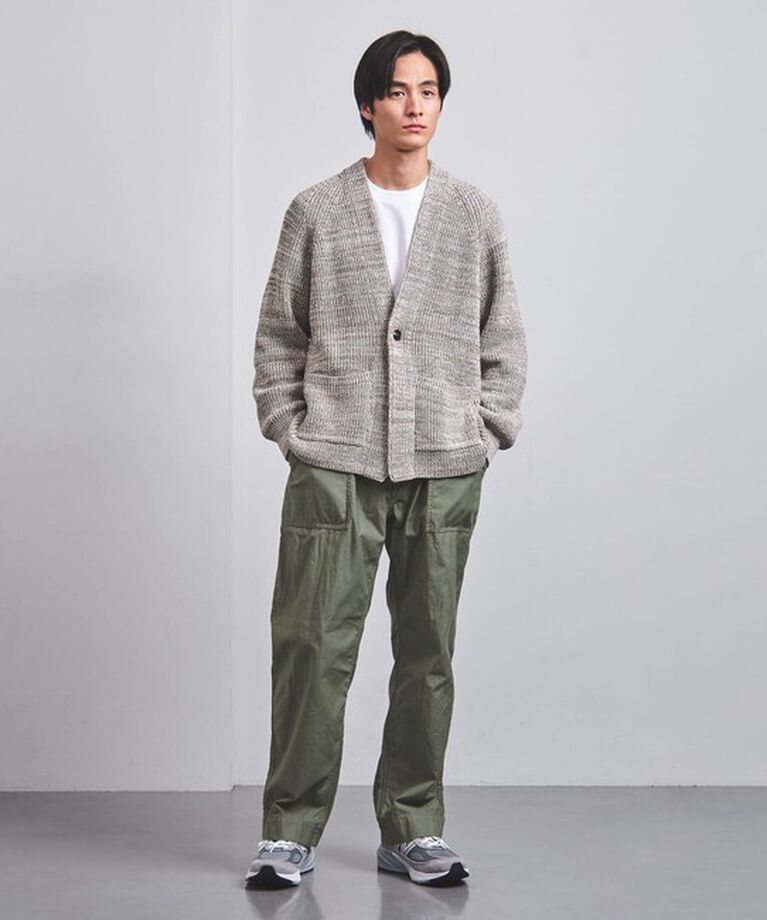 UNITED ARROWS「オーガニックコットン バックサテン ファティーグパンツ」|チノ|