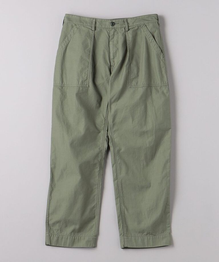UNITED ARROWS「オーガニックコットン バックサテン ファティーグパンツ」|チノ|